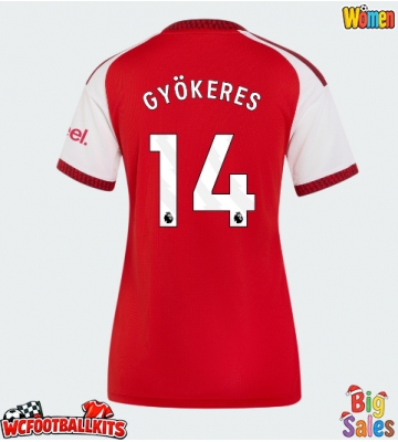 Arsenal Viktor Gyokeres #14 Replica Home Stadium Shirt for Women 2026-27 Short Sleeve